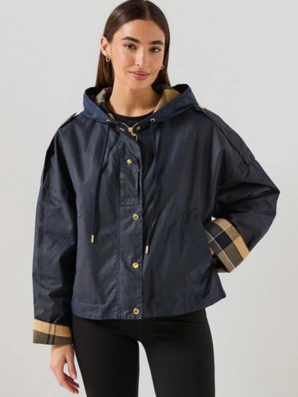 Royal Navy~ Barbour Ryedale Waxed Cotton Jacket MSRP$540 British Elegance - Picture 2 of 11